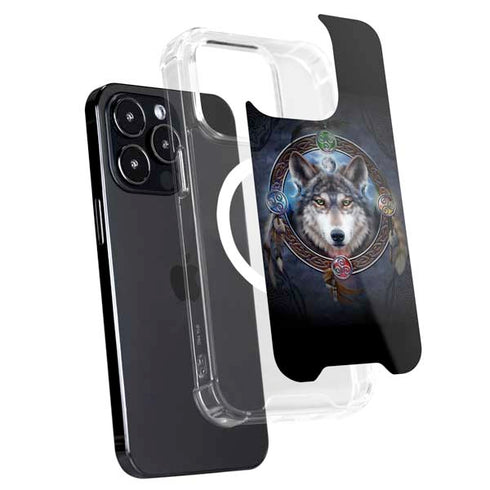 Celtic Wolf Guide by Brigid Ashwood iPhone 16 Pro MagSafe Case